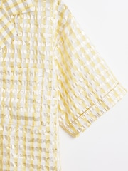 Oliver Bonas Yellow Striped Boxy Shirt - Image 7 of 7