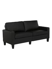 Dorel Home Black Europe Rylie Faux Leather Sofa - Image 3 of 4