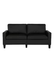 Dorel Home Black Europe Rylie Faux Leather Sofa - Image 4 of 4