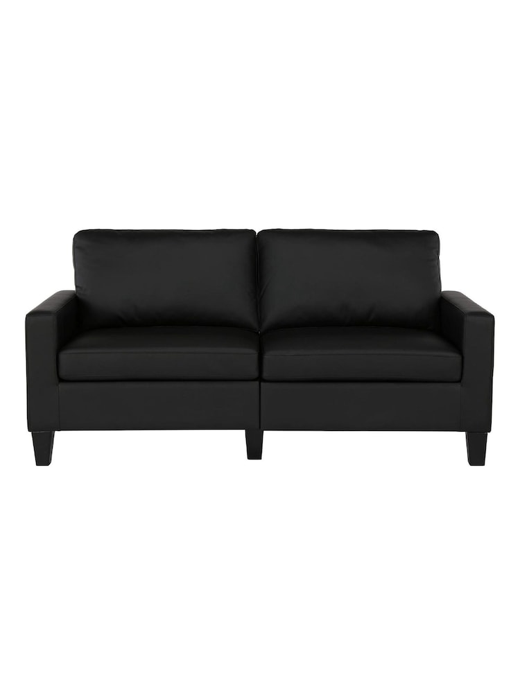 Dorel Home Black Europe Rylie Faux Leather Sofa - Image 4 of 4