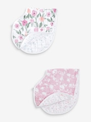aden + anais Natural 100% Cotton Muslin Ma Fleur Burpy Bibs 2 Pack - Image 1 of 5
