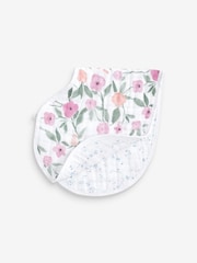 aden + anais Natural 100% Cotton Muslin Ma Fleur Burpy Bibs 2 Pack - Image 2 of 5