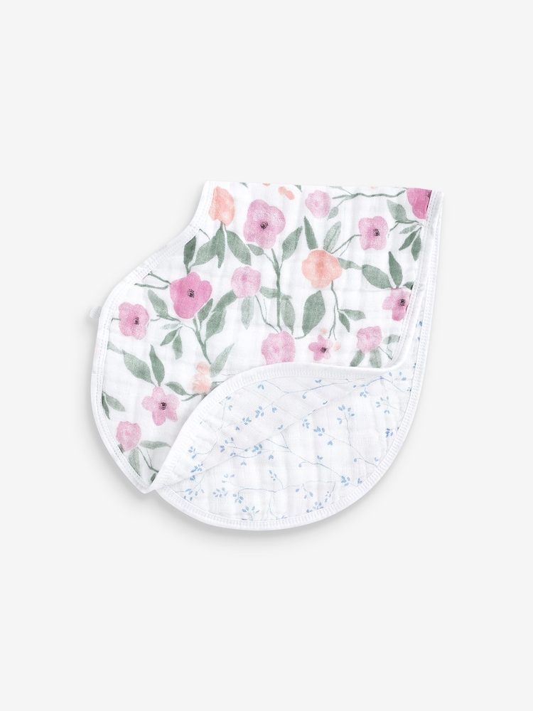 Pack de 2 baberos básicos de muselina de algodón 100 % con diseño de flores de aden + anais - Imagen 2 de 5 Pack de 2 baberos básicos de muselina de algodón 100 % con diseño de flores de aden + anais - Imagen 2 de 5