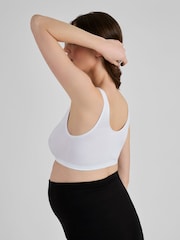 JoJo Maman Bébé White 2-Pack Maternity & Nursing Sleep Bras - Image 3 of 6