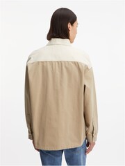 Calvin Klein Jeans Brown Oversized Utility Shacket - Image 2 of 6