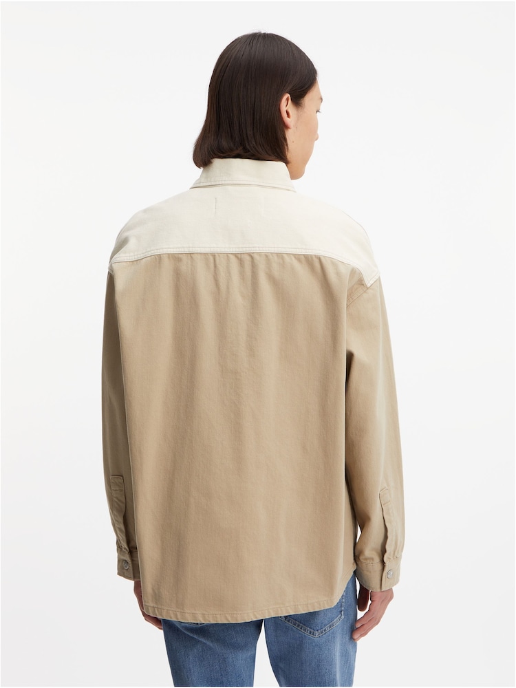 Calvin Klein Jeans Brown Oversized Utility Shacket - Image 2 of 6