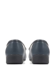 Pavers Blue Wide Fit Leather Loafers - Image 3 of 5