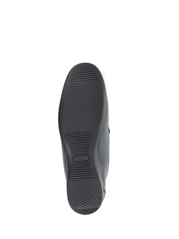 Pavers Blue Wide Fit Leather Loafers - Image 5 of 5