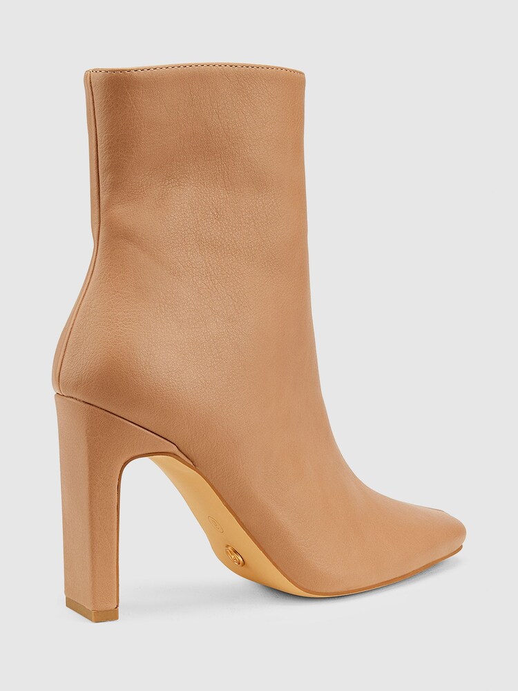 Novo Nude Kochi Slim Block Heel Square Toe Ankle Boots - Image 3 of 4