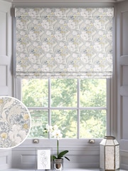 Silver Grey Didsbury Made To Measure Roman 100% Cotton Blinds - Image 1 of 6