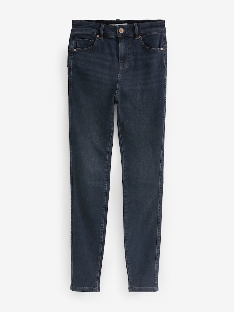 Inky Blue Push-Up Skinny Jeans - Image 6 of 6