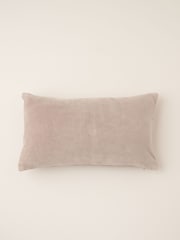 Truly Grey Velvet Rectangle Cushion - Image 1 of 5