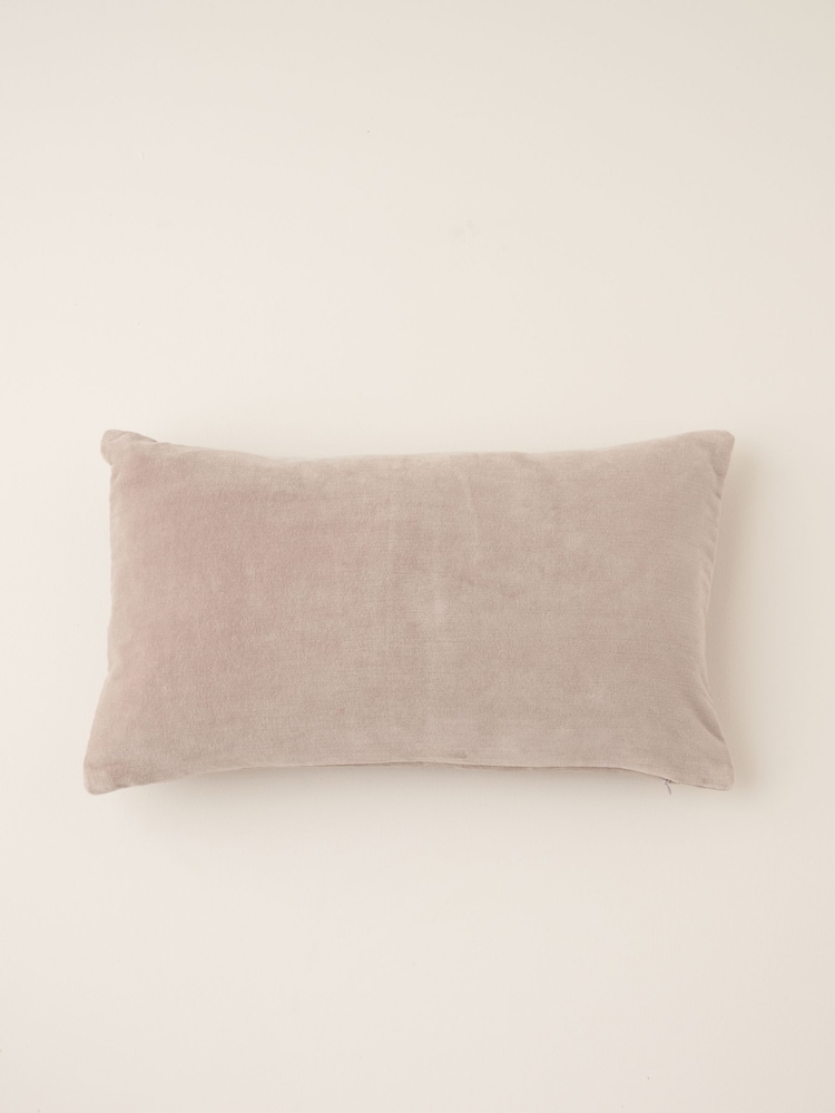 Truly Grey Velvet Rectangle Cushion - Image 1 of 5