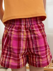 Pink/Orange Woven Short Pyjama Set (3-16yrs) - Image 3 of 5