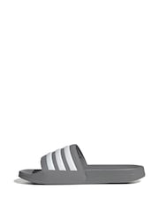 adidas Grey Sportswear Adilette Shower Sliders - Image 4 of 8
