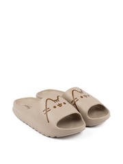 Vanilla Underground Beige Girls Pusheen Sliders - Image 1 of 6