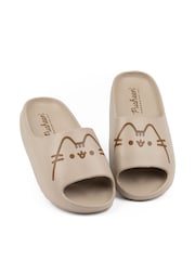 Vanilla Underground Beige Girls Pusheen Sliders - Image 4 of 6