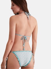 Women'secret Blue Reversible Bikini Bottom With Straps On The Sides - Image 3 of 4