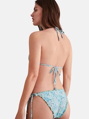 Women'secret Blue Reversible Bikini Bottom With Straps On The Sides - Image 4 of 4