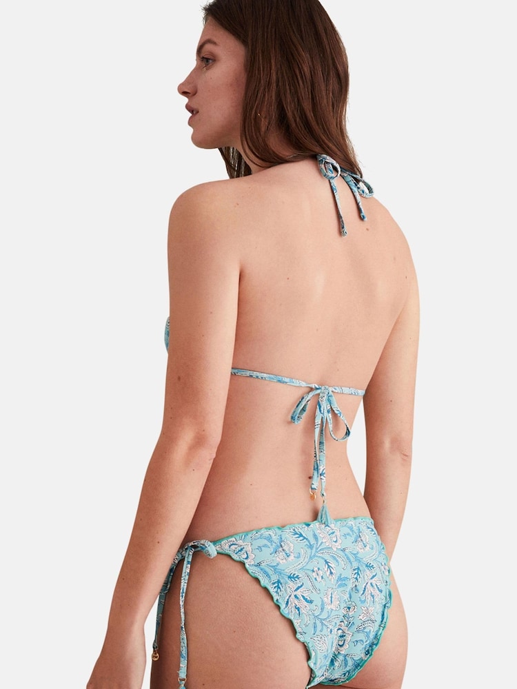 Women'secret Blue Reversible Bikini Bottom With Straps On The Sides - Image 4 of 4