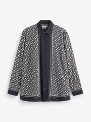 Tommy Hilfiger Monogram Relaxed Fleur Black Shirt - Image 1 of 1