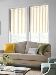 Laura Ashley Yellow Candy Stripe Made To Measure Roman Blinds - Image 5 of 6