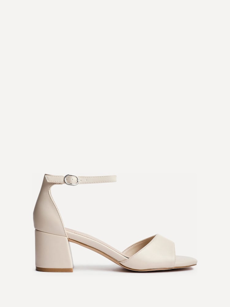 Linzi Nude PU Maddie Closed Back Open Toe Heeled Sandals - Image 2 of 5 Linzi Nude PU Maddie Closed Back Open Toe Heeled Sandals - Image 2 of 5