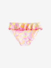 Pink/Green Frill Sleeve Bikini (3-16yrs) - Image 5 of 6