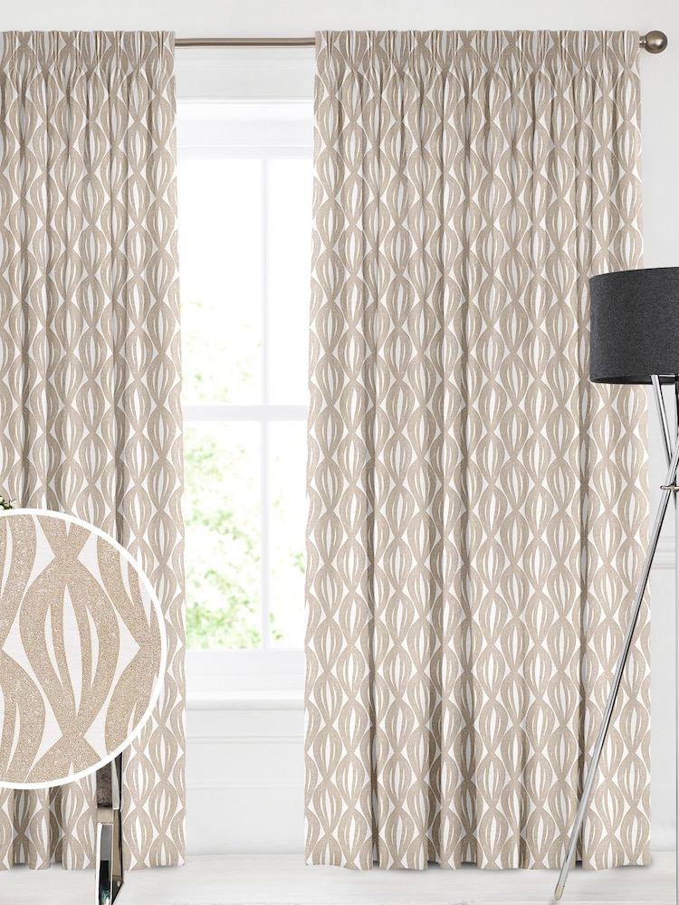 Natural Ellingwood Made To Measure Curtains - Image 1 of 9