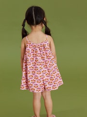 Pink Printed Cotton Playsuit (3mths-8yrs) - Image 3 of 6