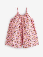 Pink Printed Cotton Playsuit (3mths-8yrs) - Image 6 of 6