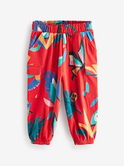Red Tropical Print Cargo Trousers (3mths-7yrs) - Image 5 of 7