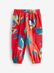Red Tropical Print Cargo Trousers (3mths-7yrs) - Image 6 of 7