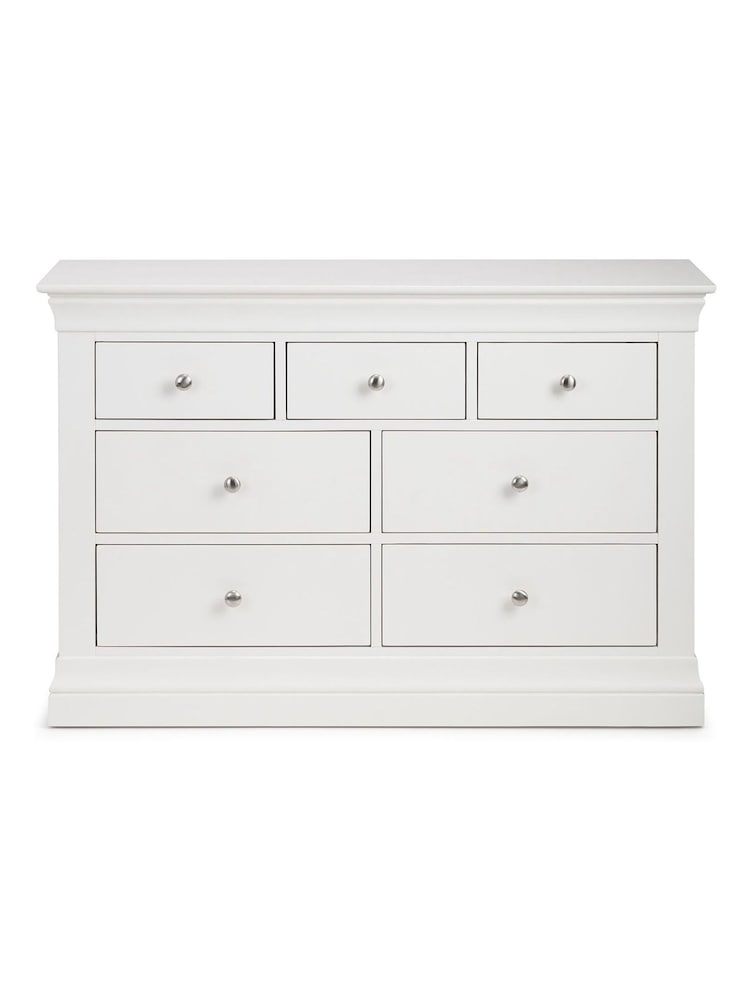 Julian Bowen White Clermont 4 2 Drawer Chest - Image 4 of 4