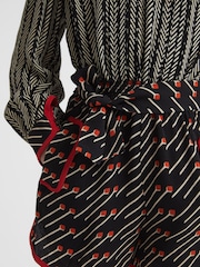 Reiss Black/Red Amber Junior Printed Playsuit - Image 4 of 8