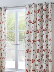 Fusion Red Dacey Eyelet Curtains - Image 2 of 4