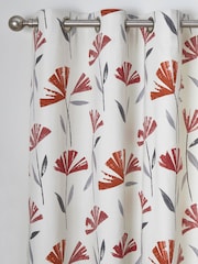 Fusion Red Dacey Eyelet Curtains - Image 4 of 4