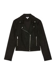 Kylie Teen Black Suedette Biker Jacket - Image 6 of 6