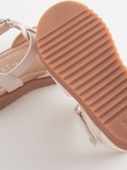 Cream White Ankle Strap Sandals - Image 5 of 5