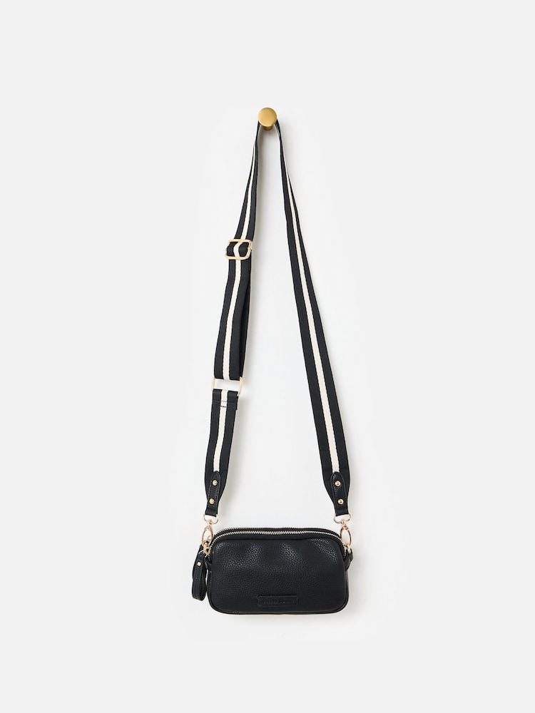 Oliver Bonas Black Cross-Body Bag - Image 1 of 7 Oliver Bonas Black Cross-Body Bag - Image 1 of 7