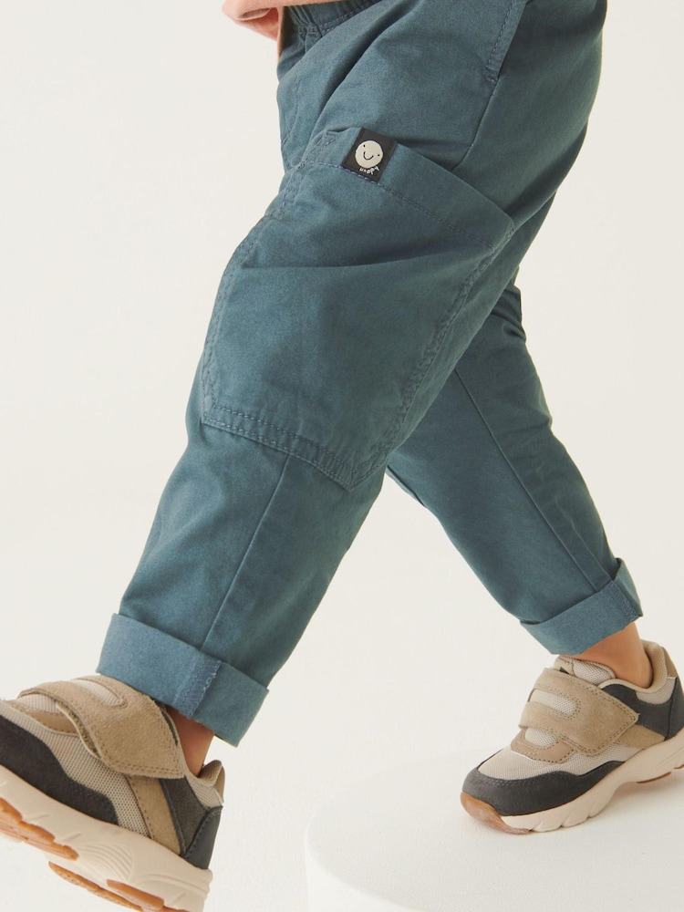 Teal Blue Side Pocket Pull-On Trousers (3mths-7yrs) - Image 2 of 4