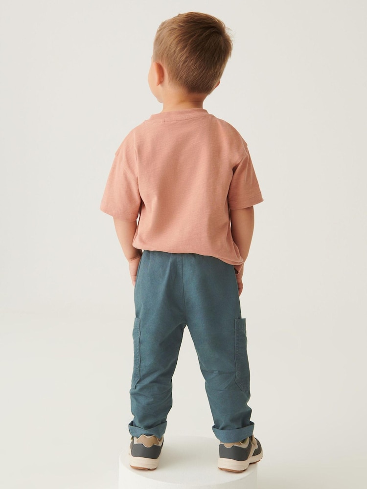 Teal Blue Side Pocket Pull-On Trousers (3mths-7yrs) - Image 4 of 4