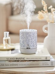 White Floral Battery Operated Electric Diffuser - Image 1 of 2