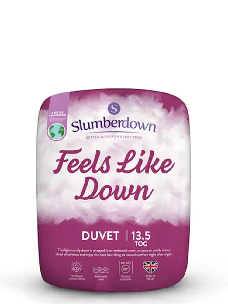 Slumberdown Feels Like Down White 13.5 Tog Duvet - Image 5 of 5