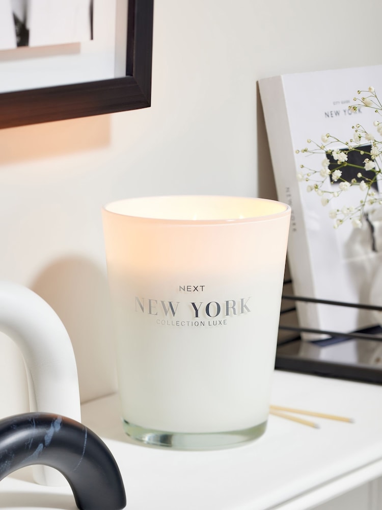 Jasmine & Orange Blossom Collection Luxe New York XL 3 Wick Scented Candle - Image 1 of 5