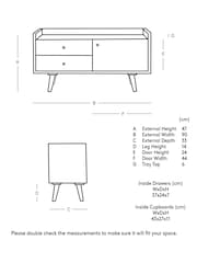 Swoon Light Brown Fresco TV Unit - Image 7 of 8