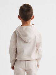 Reiss Cream Alexander Oversized Cotton Jersey Hoodie - Image 5 of 9