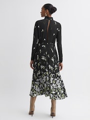Florere Floral High Neck Midi Dress - Image 4 of 6
