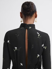 Florere Floral High Neck Midi Dress - Image 5 of 6