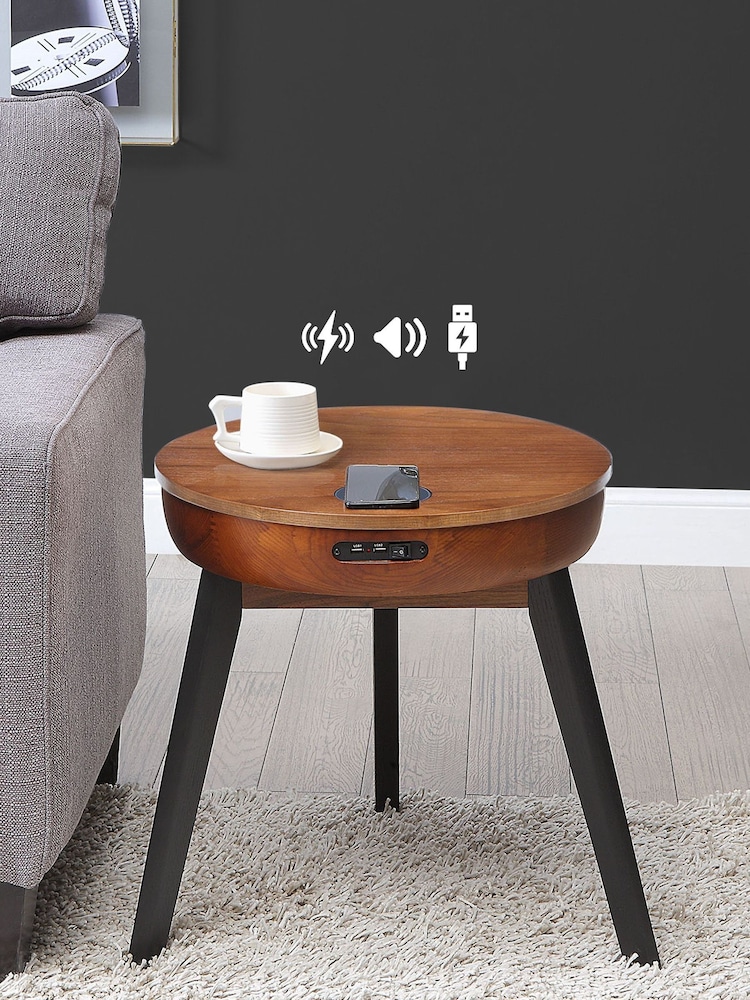 Jual Walnut San Francisco Smart Side Table - Image 1 of 4